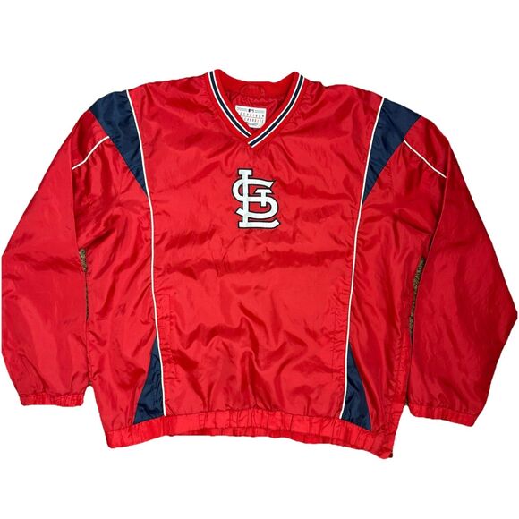 Vintage 90s St.Louis Cardinals Windbreaker Pullover Mens Size L MLB Carl Banks - Picture 1 of 13